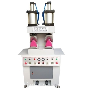 Shoe upper crimping arc setting machine for shoe making