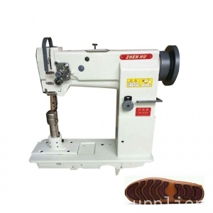 Postbed sewing machine for dancing shoe stitch